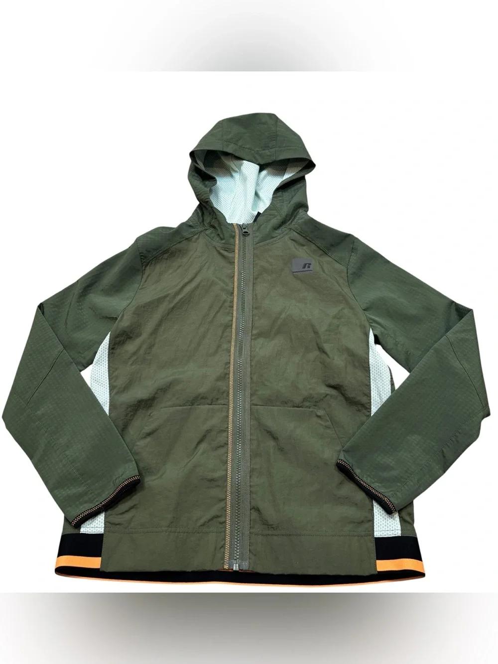 Boys Russel Dri-Power Lightweight Zip Front Hooded Jacket Size Large‎ 10-12